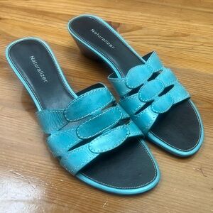 Naturalizer Women's Turquoise Slide Sandals